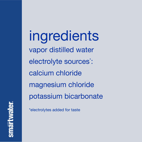 Smartwater Premium Bottled Water, Bottles, 15 pk./1L